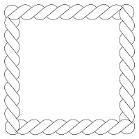 nautical rope frame 001